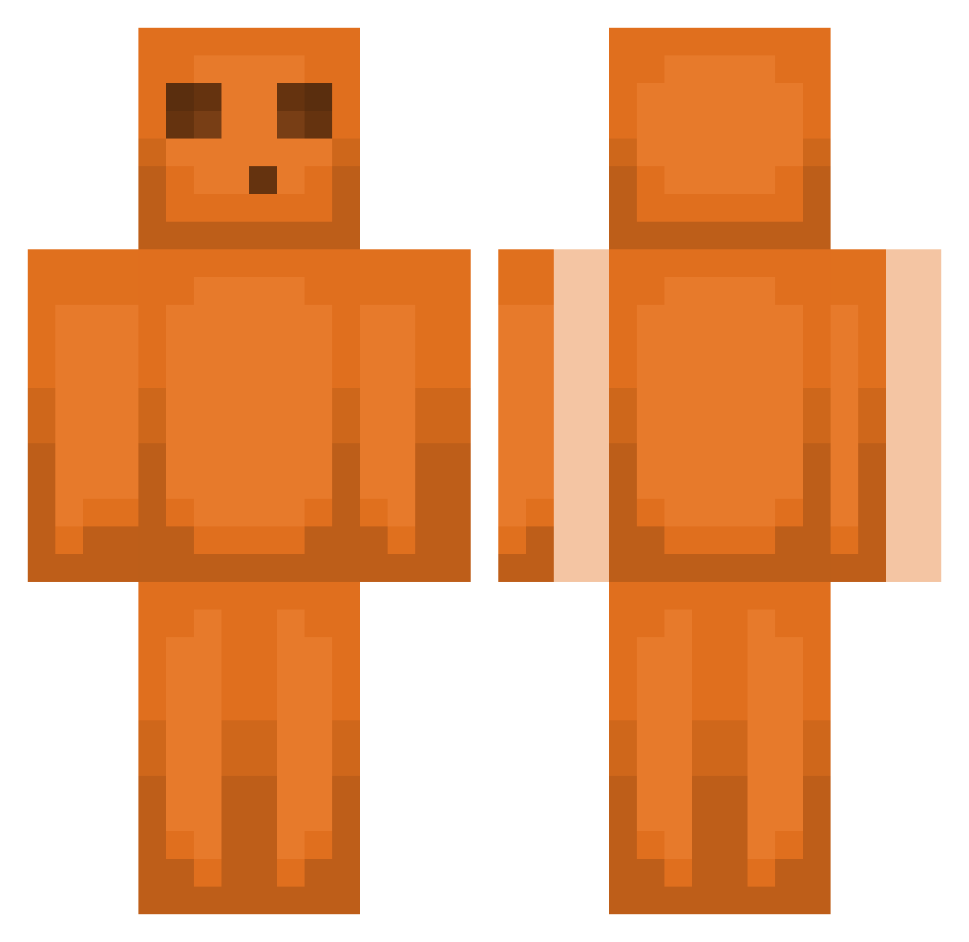 Zimore_ Minecraft skin, front and back view