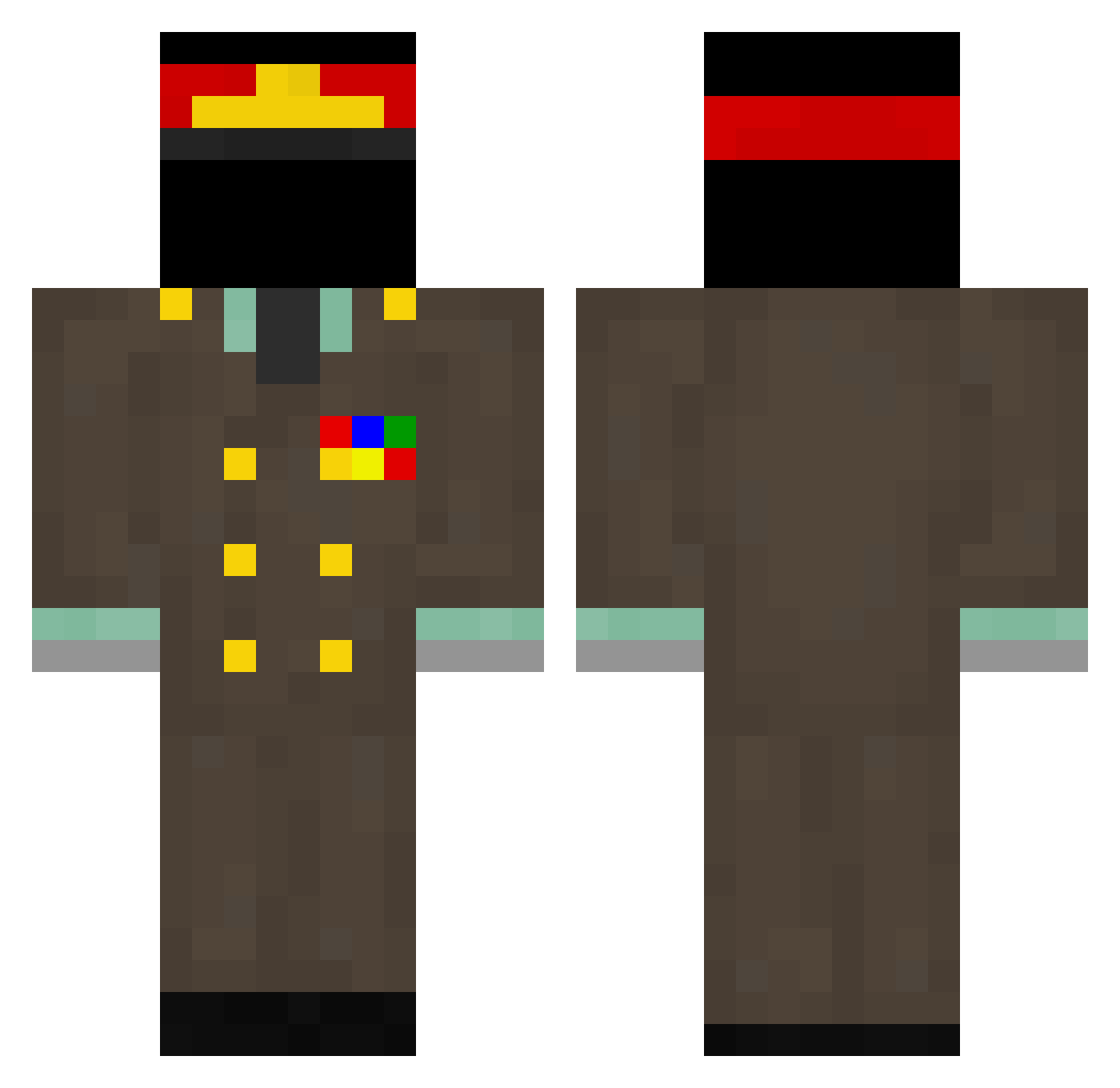 xXMIKEXx777 Minecraft skin, front and back view