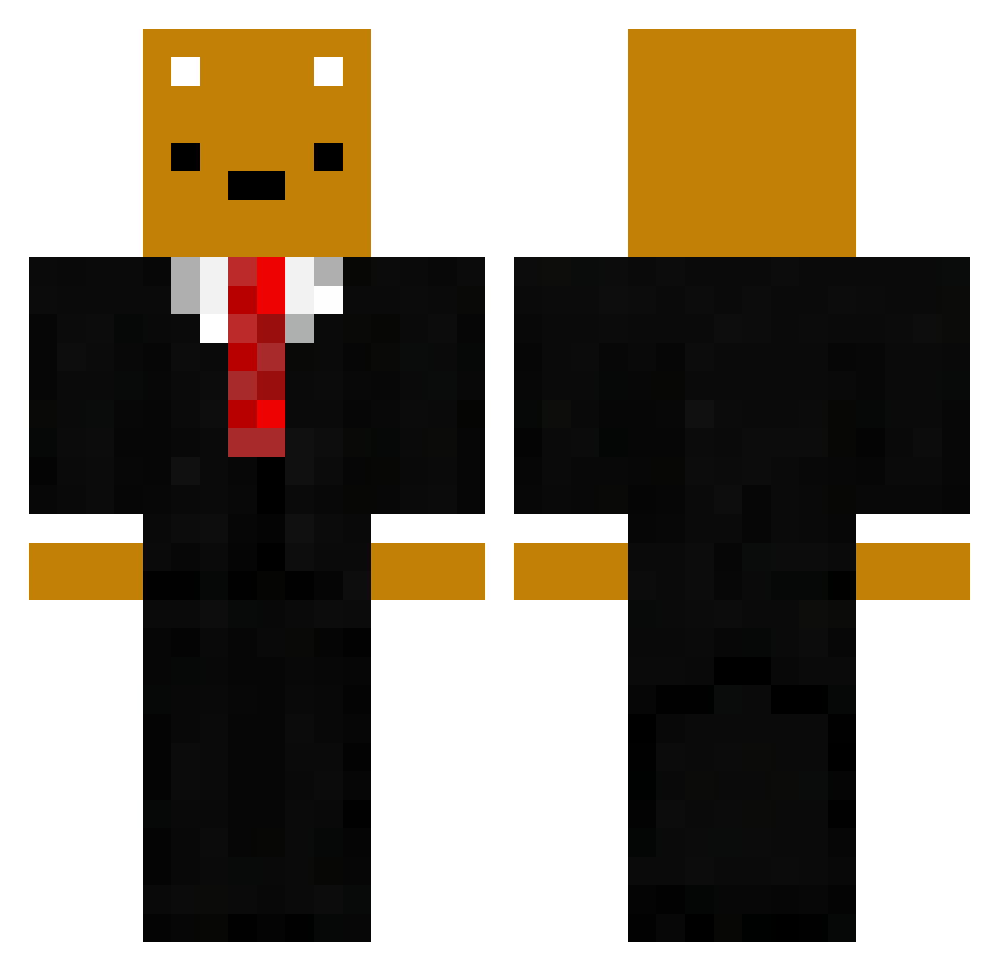 WallabyJNX Minecraft skin, front and back view