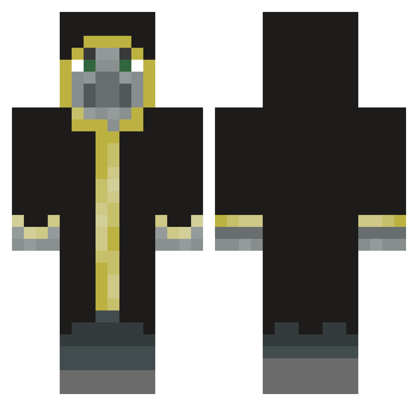 Frost_Fire16 Minecraft skin, front and back view
