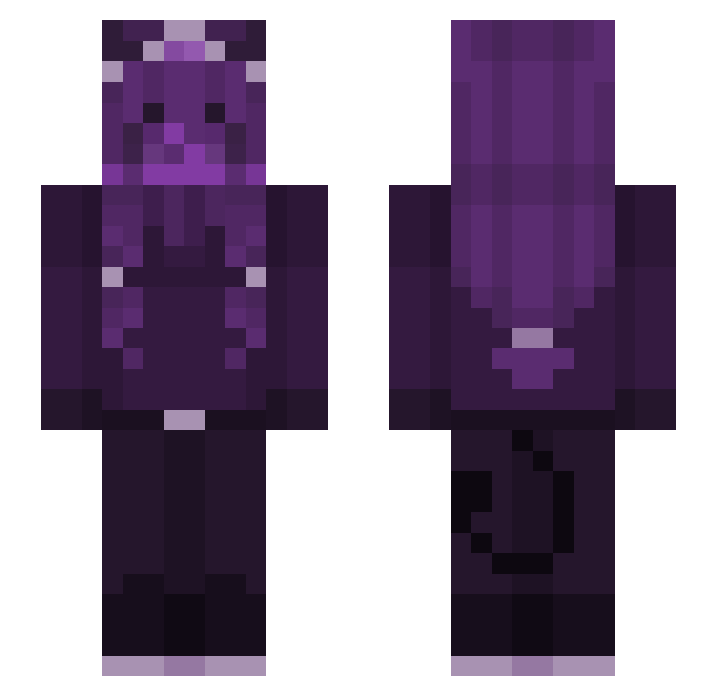 ynixnxthing Minecraft skin, front and back view
