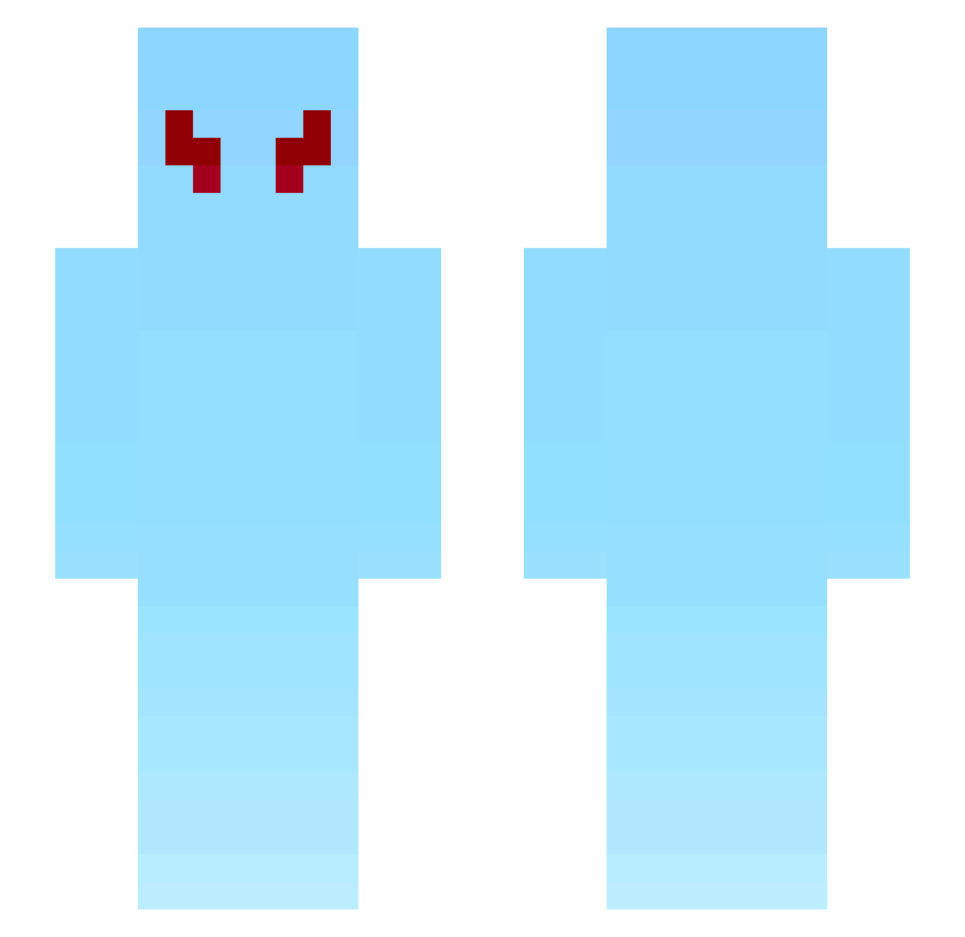 Theseeker3 Minecraft skin, front and back view