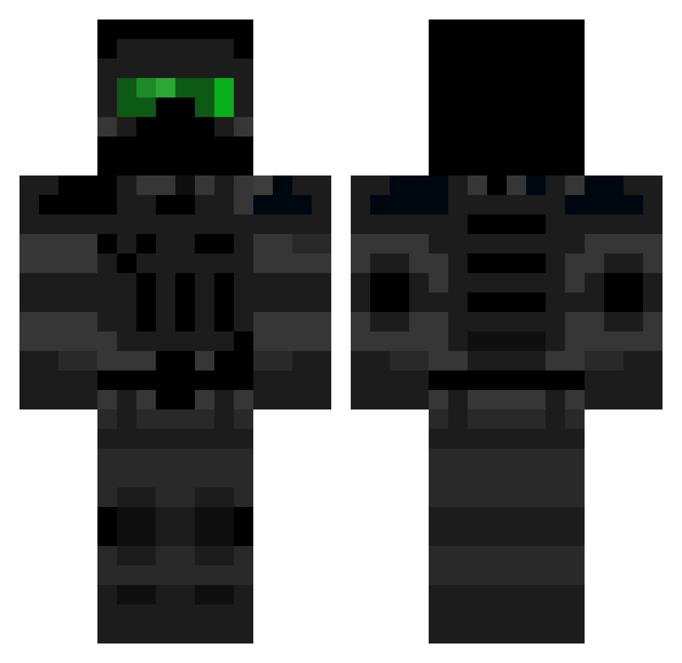 Cloudleo Minecraft skin, front and back view