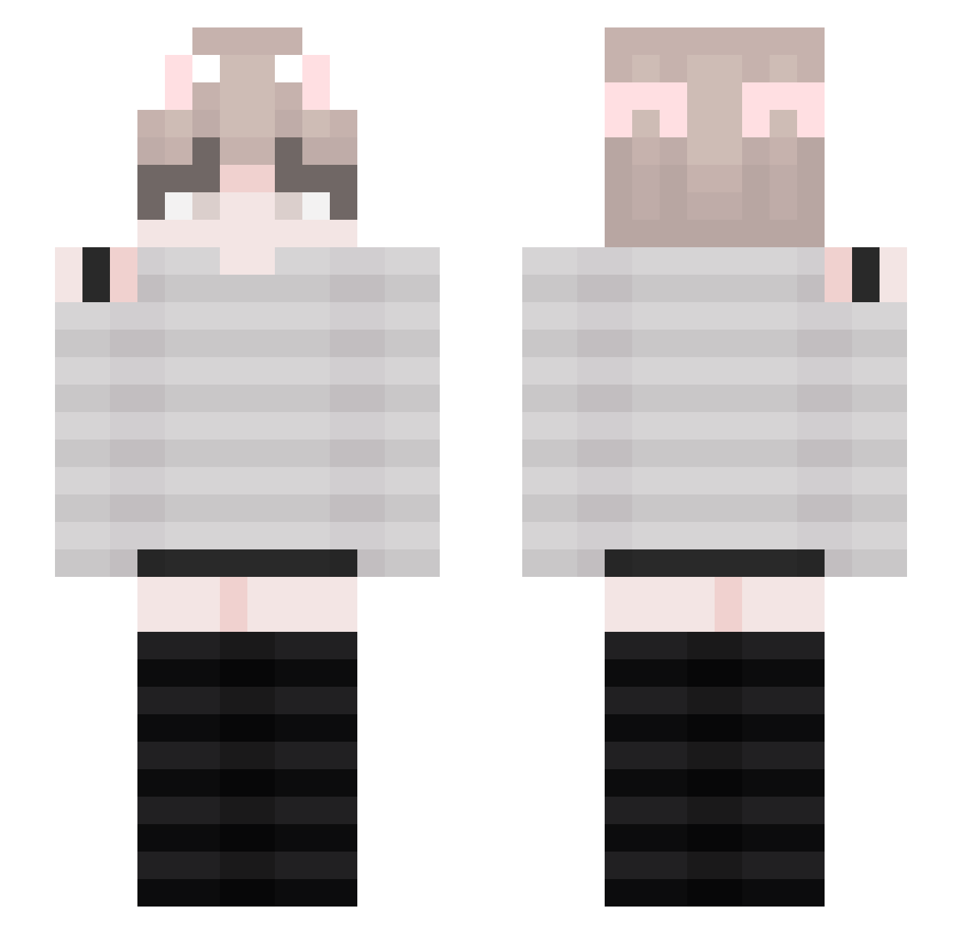 Wchey_ Minecraft skin, front and back view