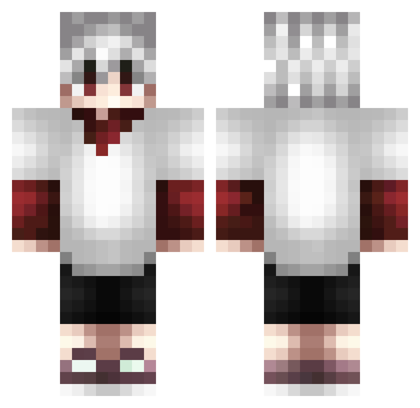 mugopl Minecraft skin, front and back view