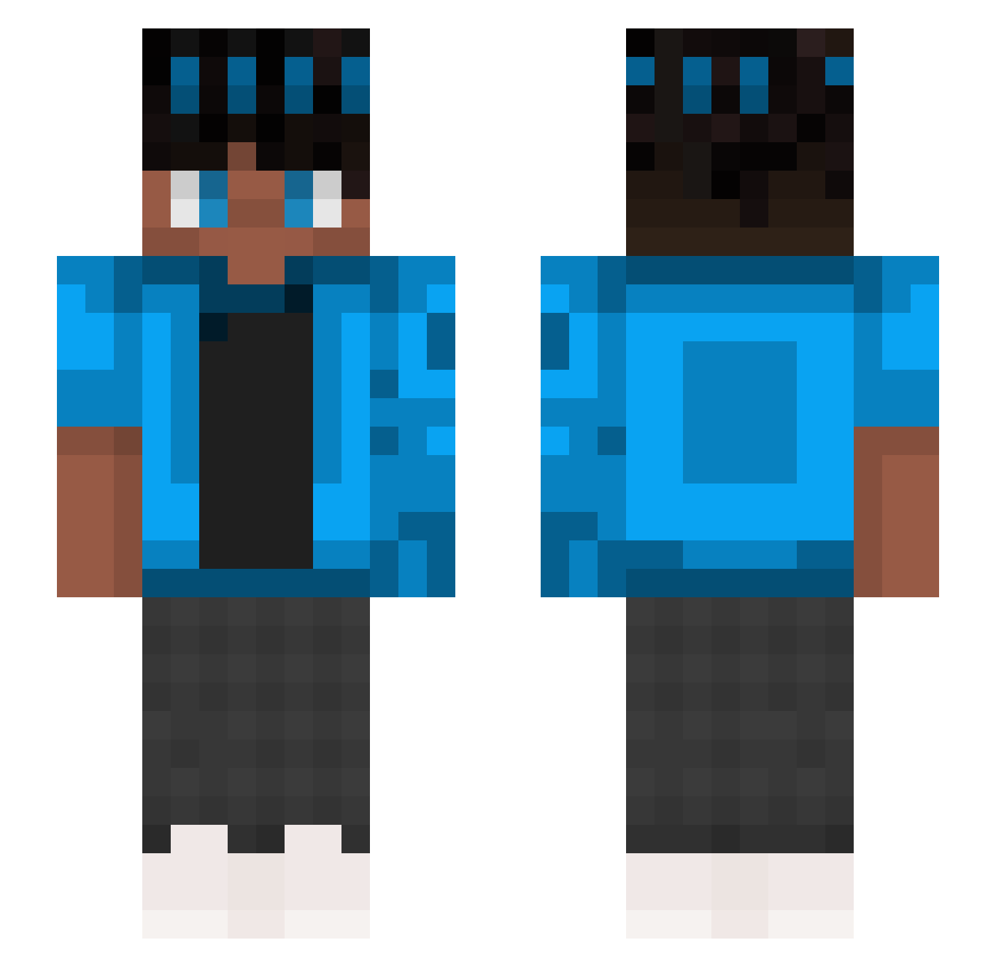 Woogs_ Minecraft skin, front and back view