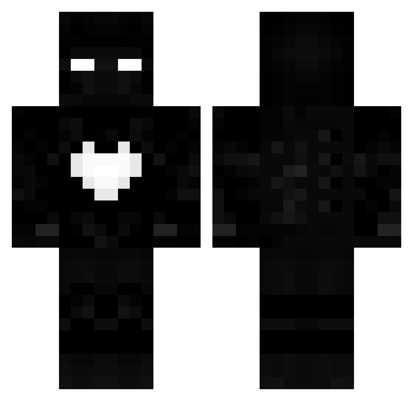 schnitzelVERYBAD Minecraft skin, front and back view