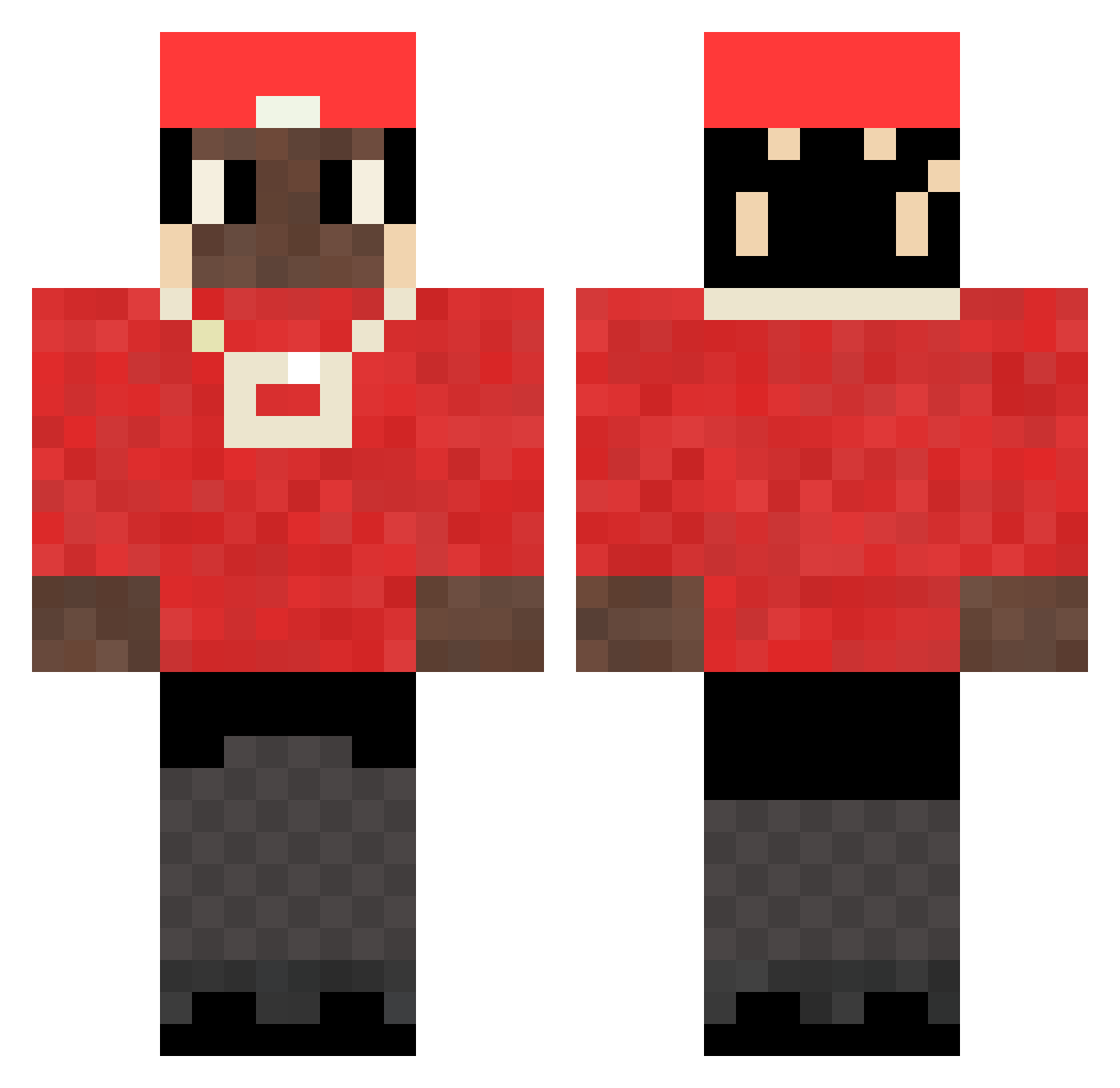 Slow_Iron Minecraft skin, front and back view