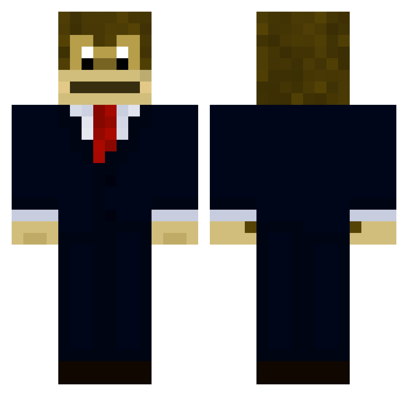 foreverintune Minecraft skin, front and back view
