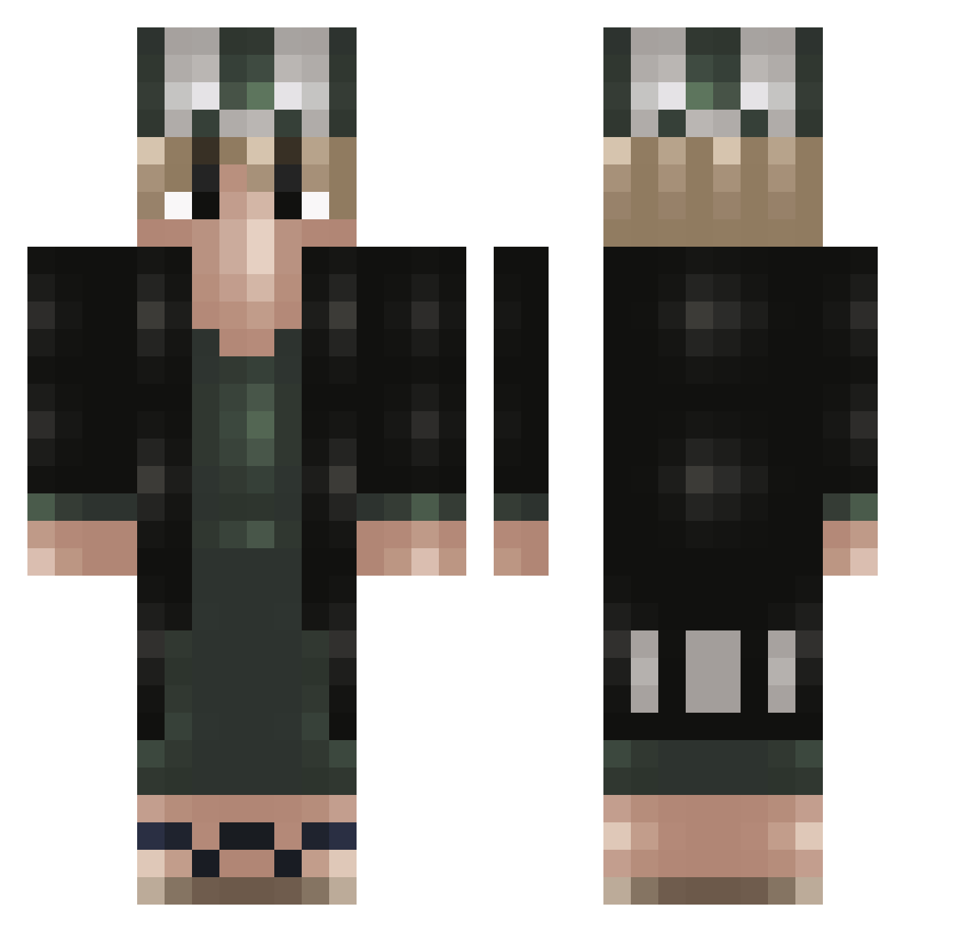 LiYuYang_6 Minecraft skin, front and back view