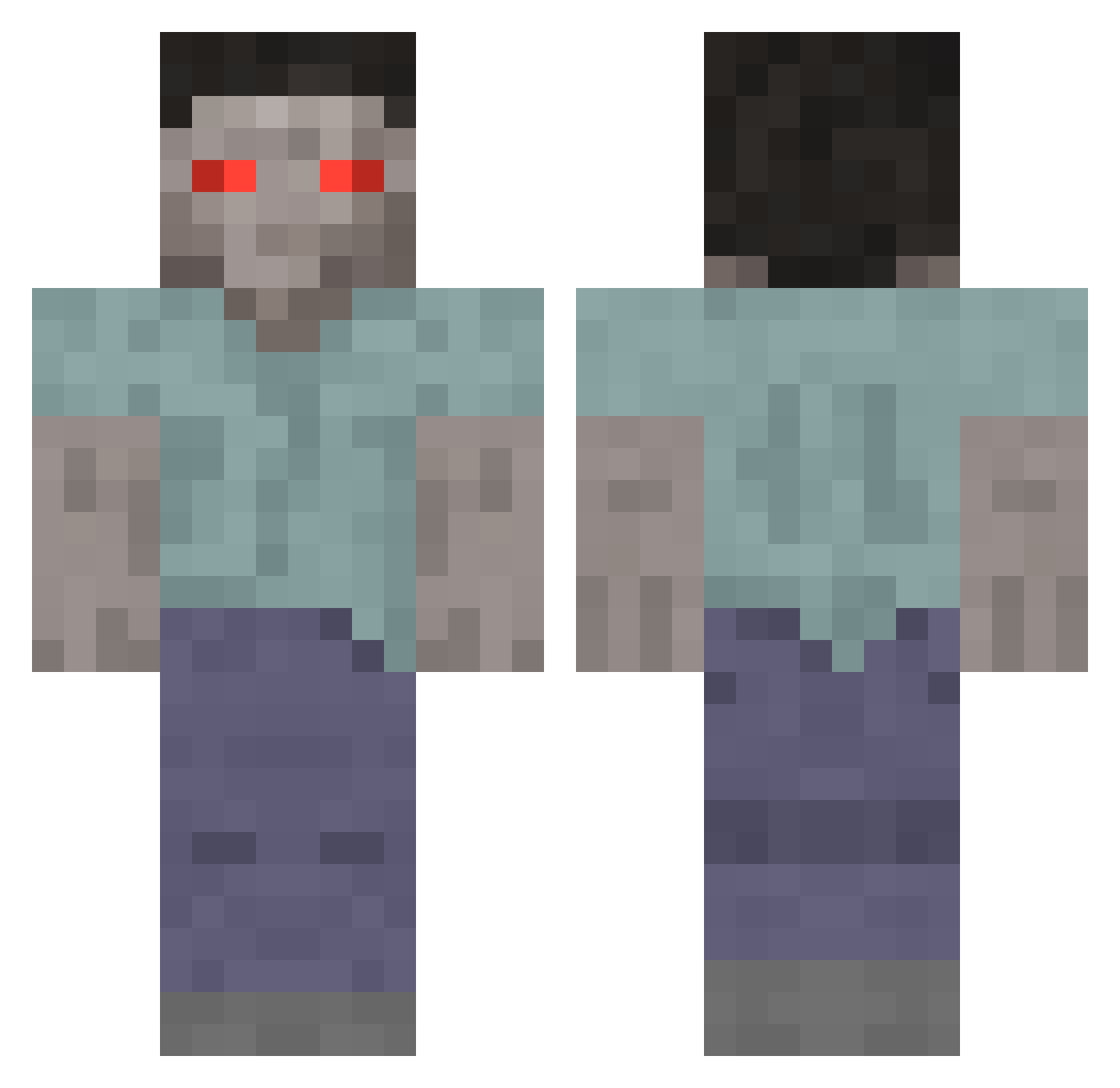 zenoscar_ Minecraft skin, front and back view