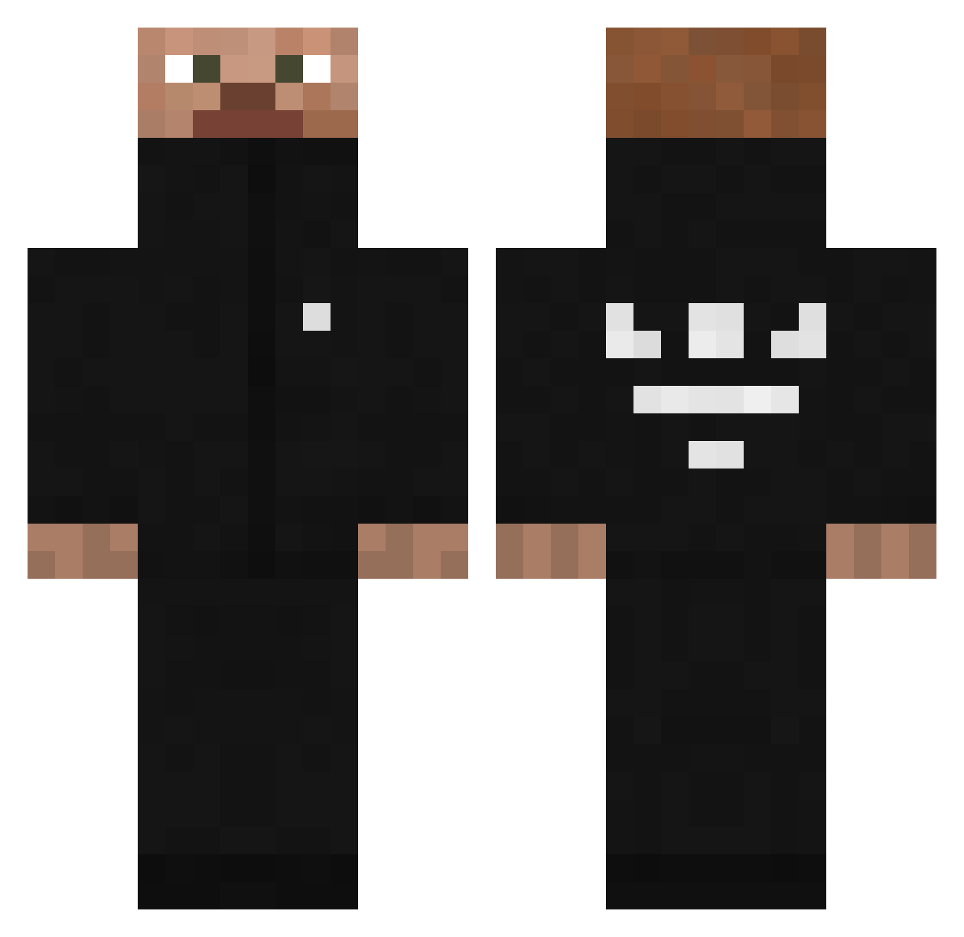 sex_fiend Minecraft skin, front and back view