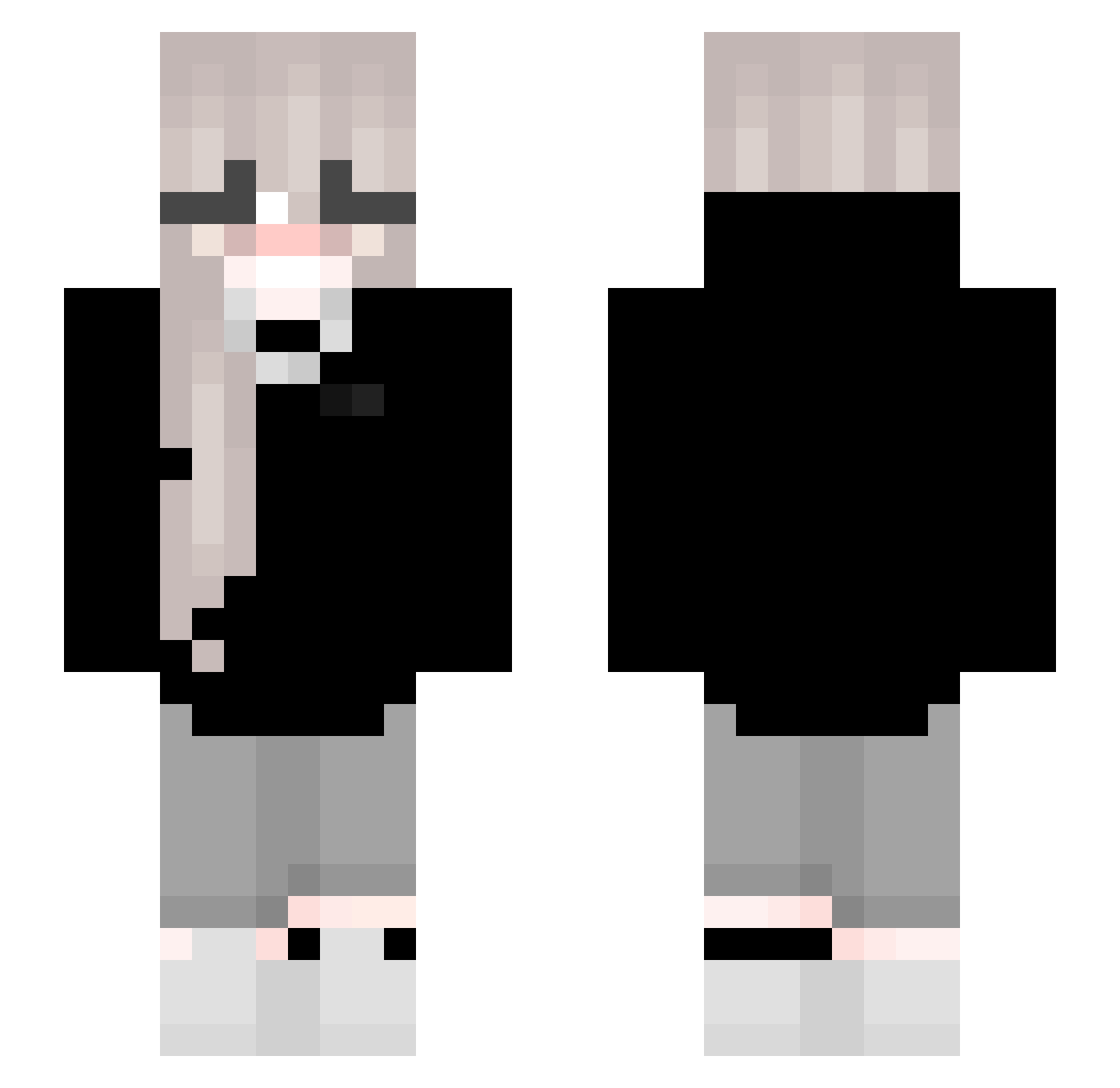 WestwardSloth27 Minecraft skin, front and back view