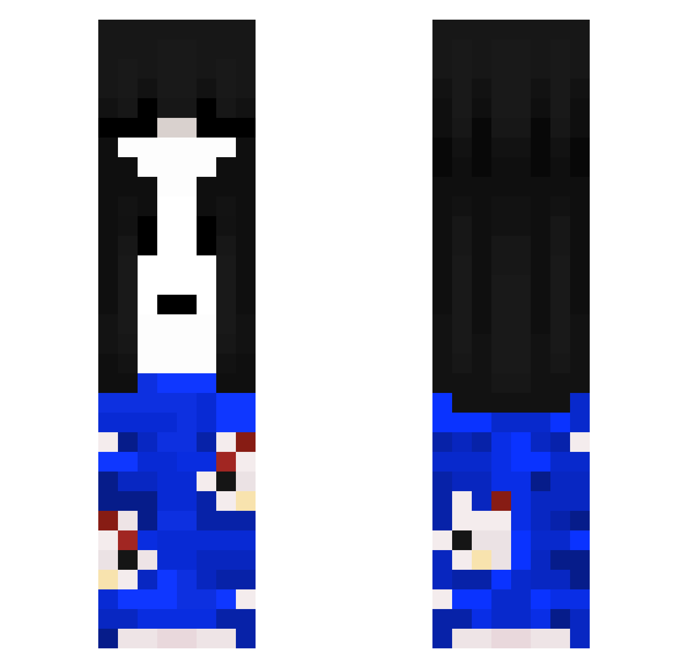 dng_ Minecraft skin, front and back view