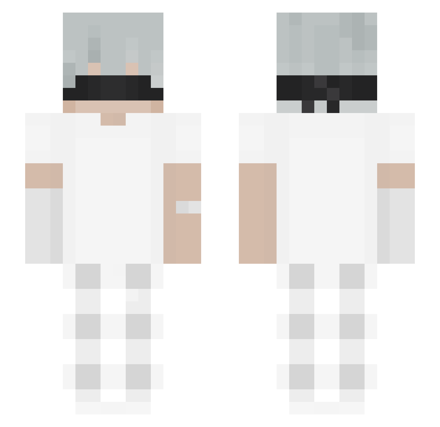 Neon1350 Minecraft skin, front and back view