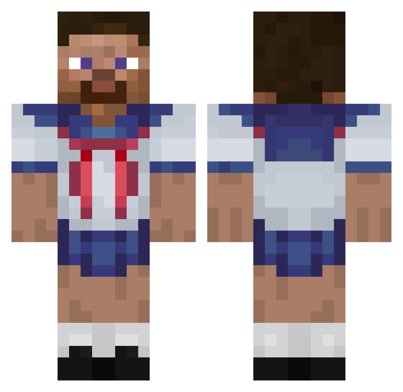 duduzinho1002cc Minecraft skin, front and back view