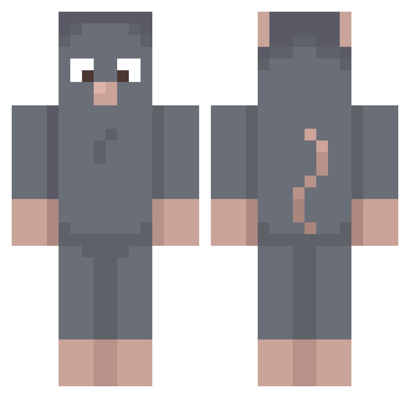 oravankoipi Minecraft skin, front and back view