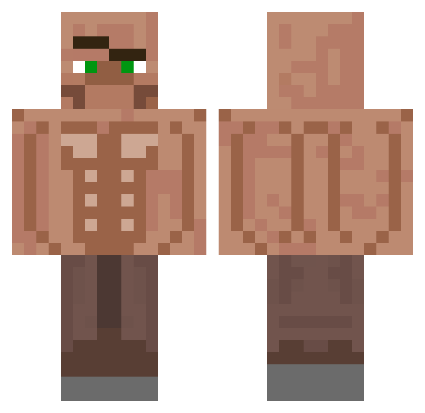 frigginpacket_yo Minecraft skin, front and back view