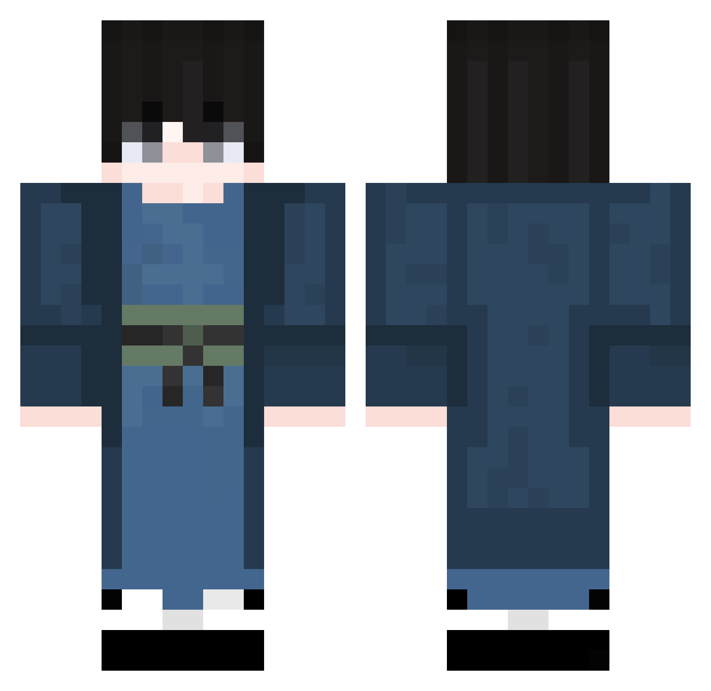 aomine2007 Minecraft skin, front and back view