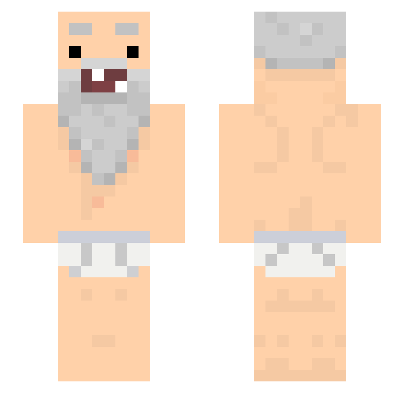 SonyaSonys Minecraft skin, front and back view