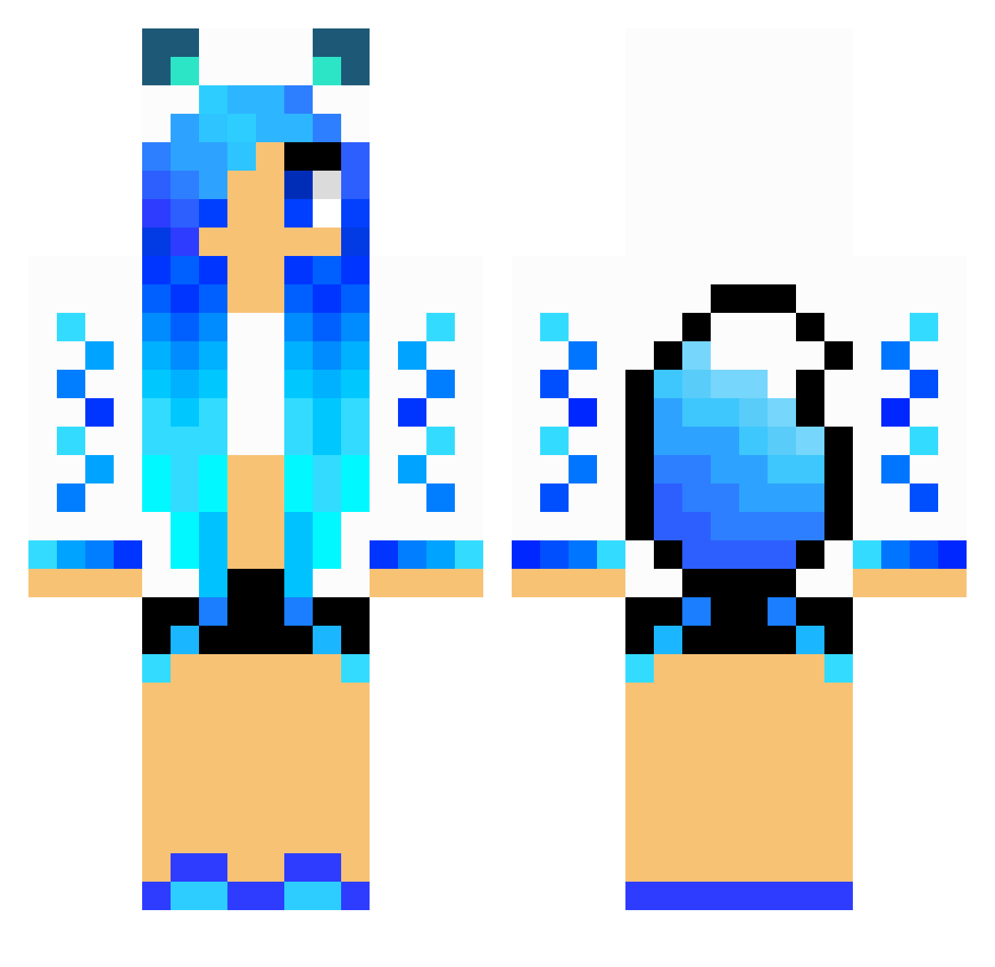 Kaitryn_ Minecraft skin, front and back view