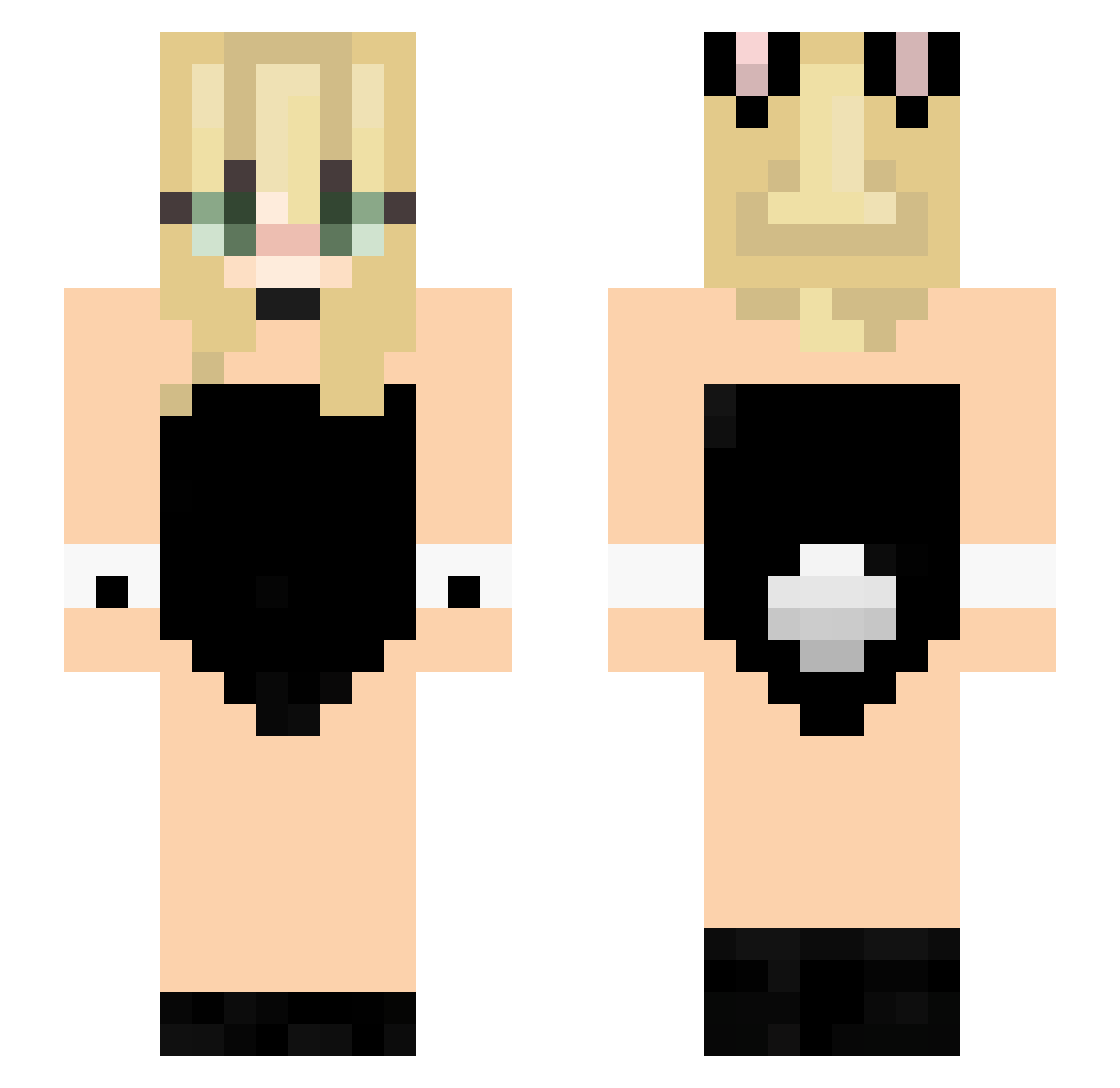 darinska Minecraft skin, front and back view
