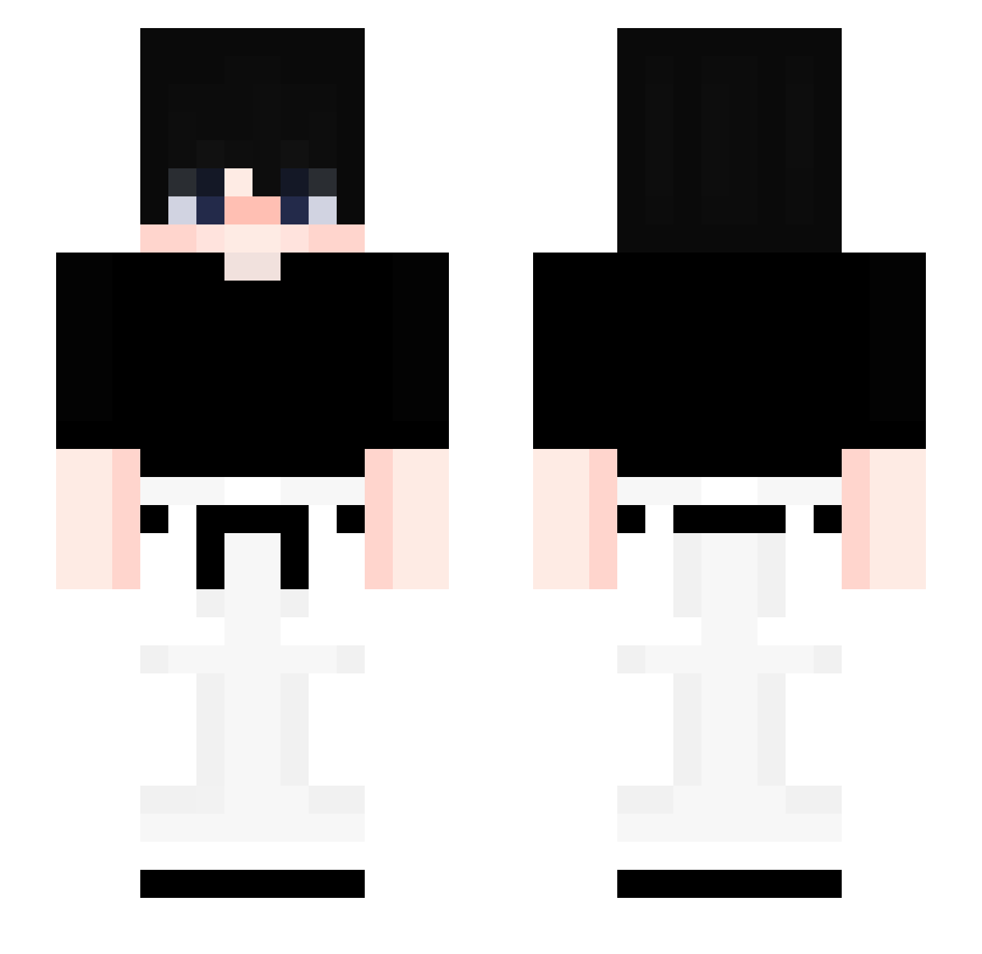 Krayzze_ Minecraft skin, front and back view