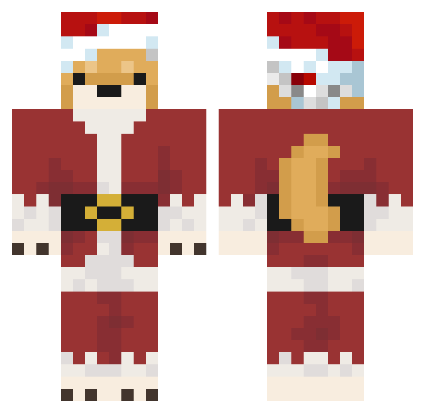 kadjee Minecraft skin, front and back view