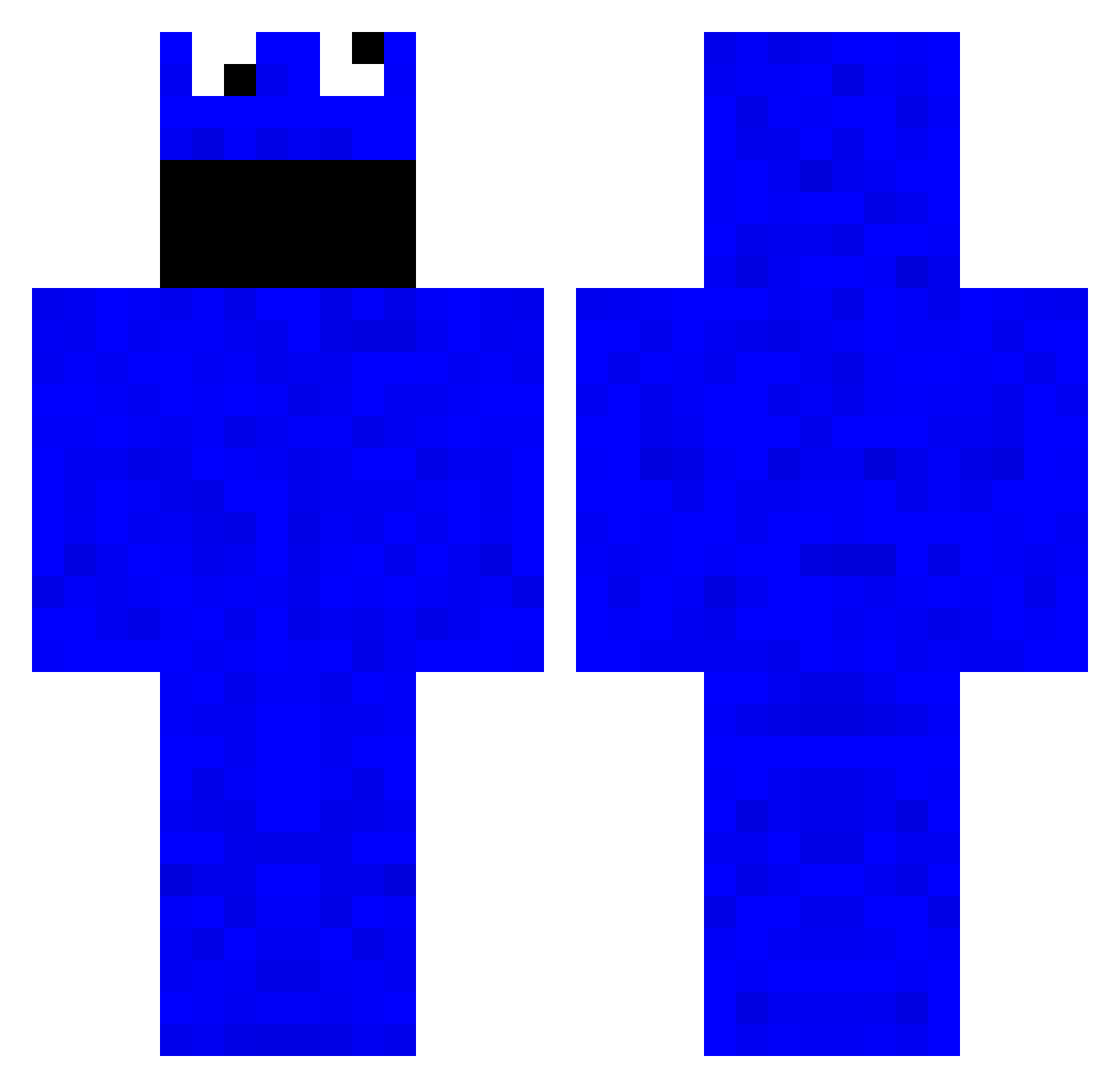 Estrellita Minecraft skin, front and back view
