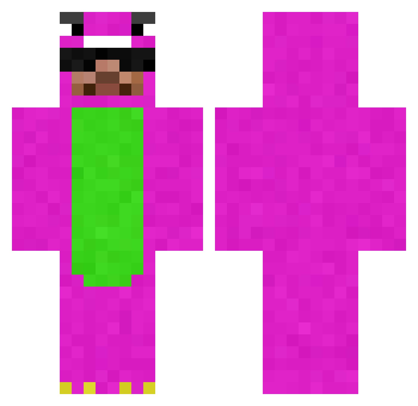 Blz___ Minecraft skin, front and back view