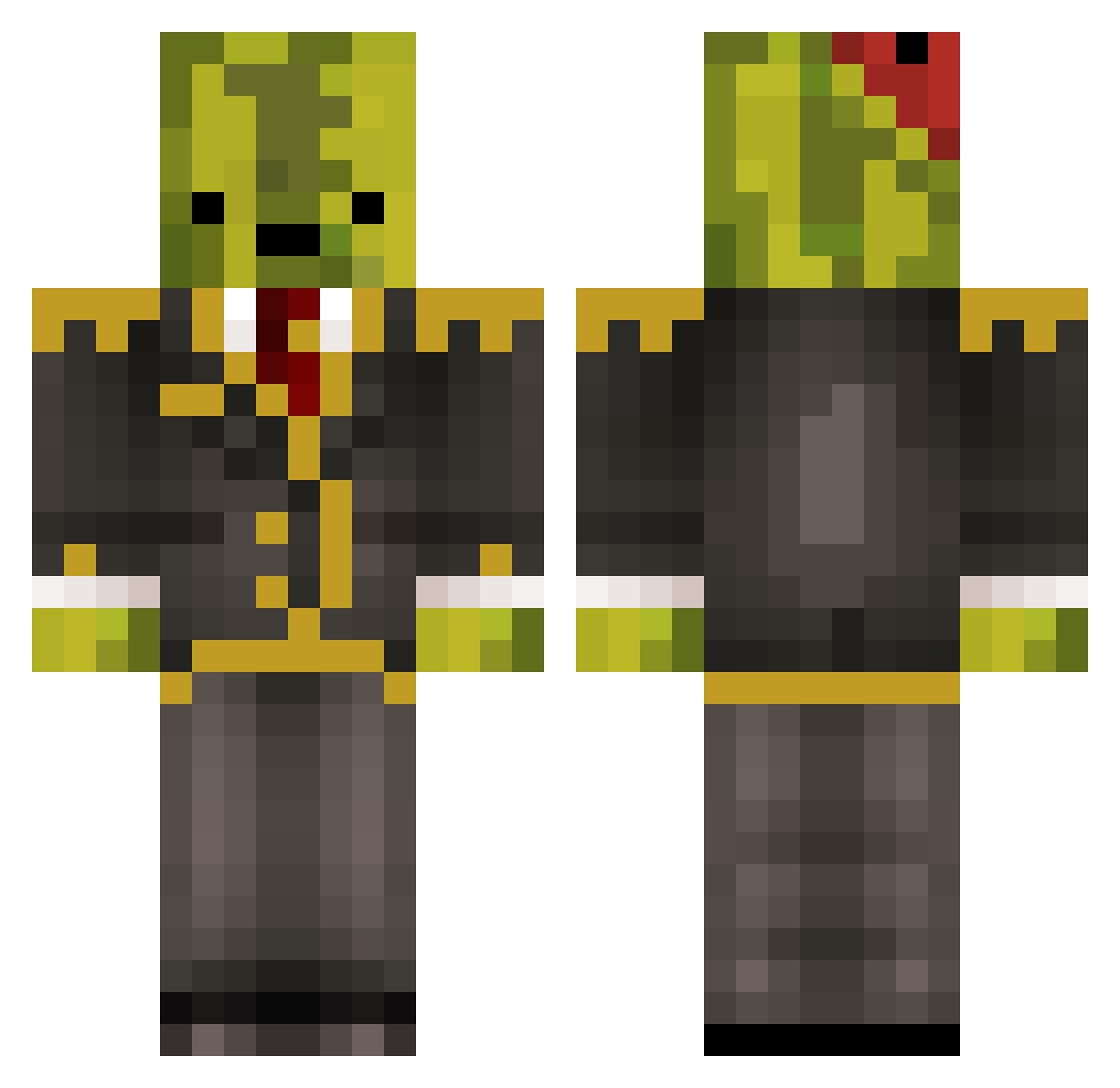 basurzenci Minecraft skin, front and back view
