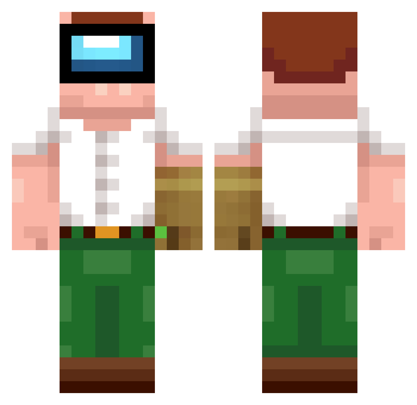 Munty__ Minecraft skin, front and back view