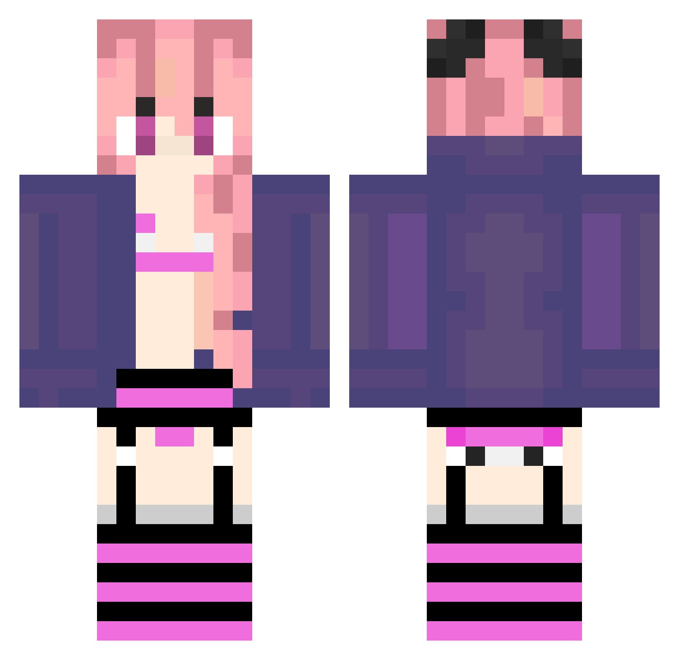 rykman Minecraft skin, front and back view