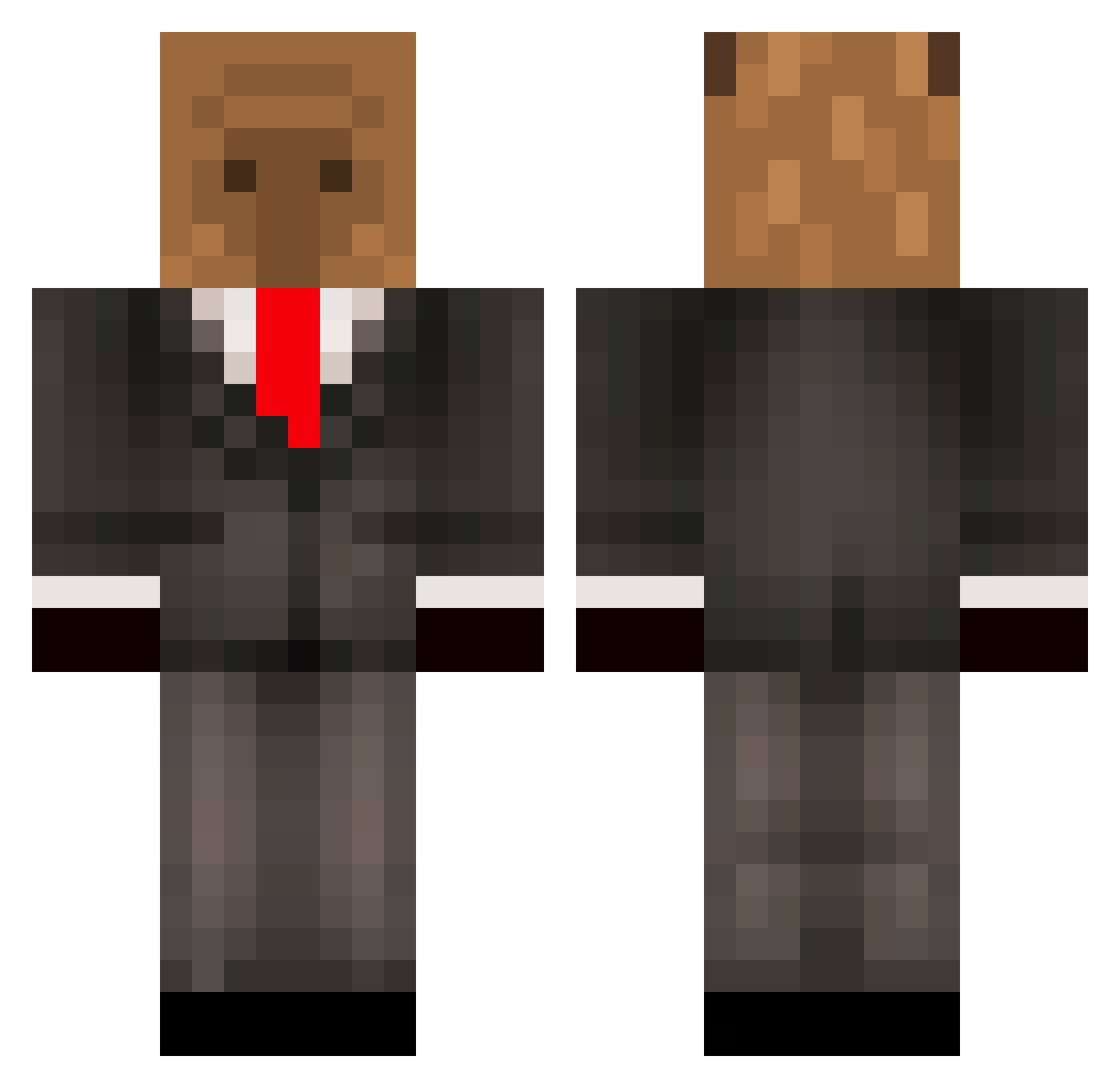 MaybeNextTime_08 Minecraft skin, front and back view