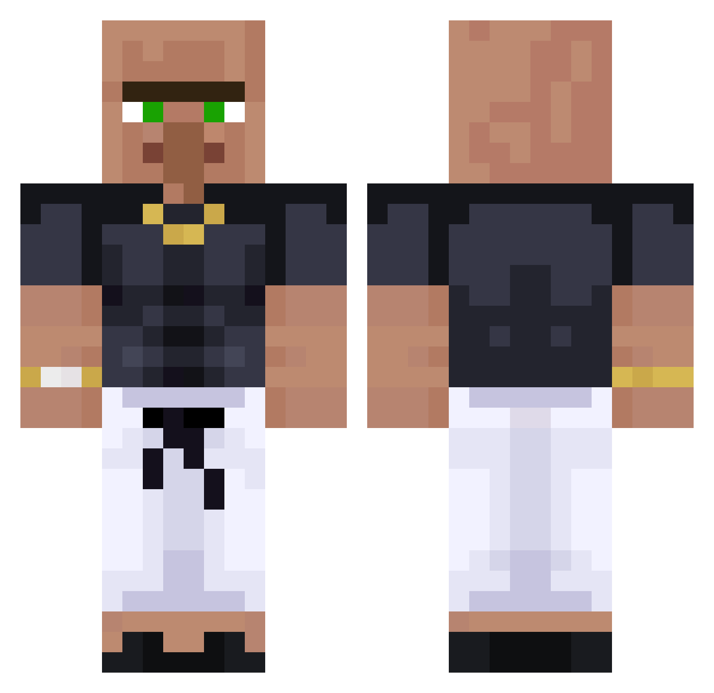 Sh0gundesu Minecraft skin, front and back view