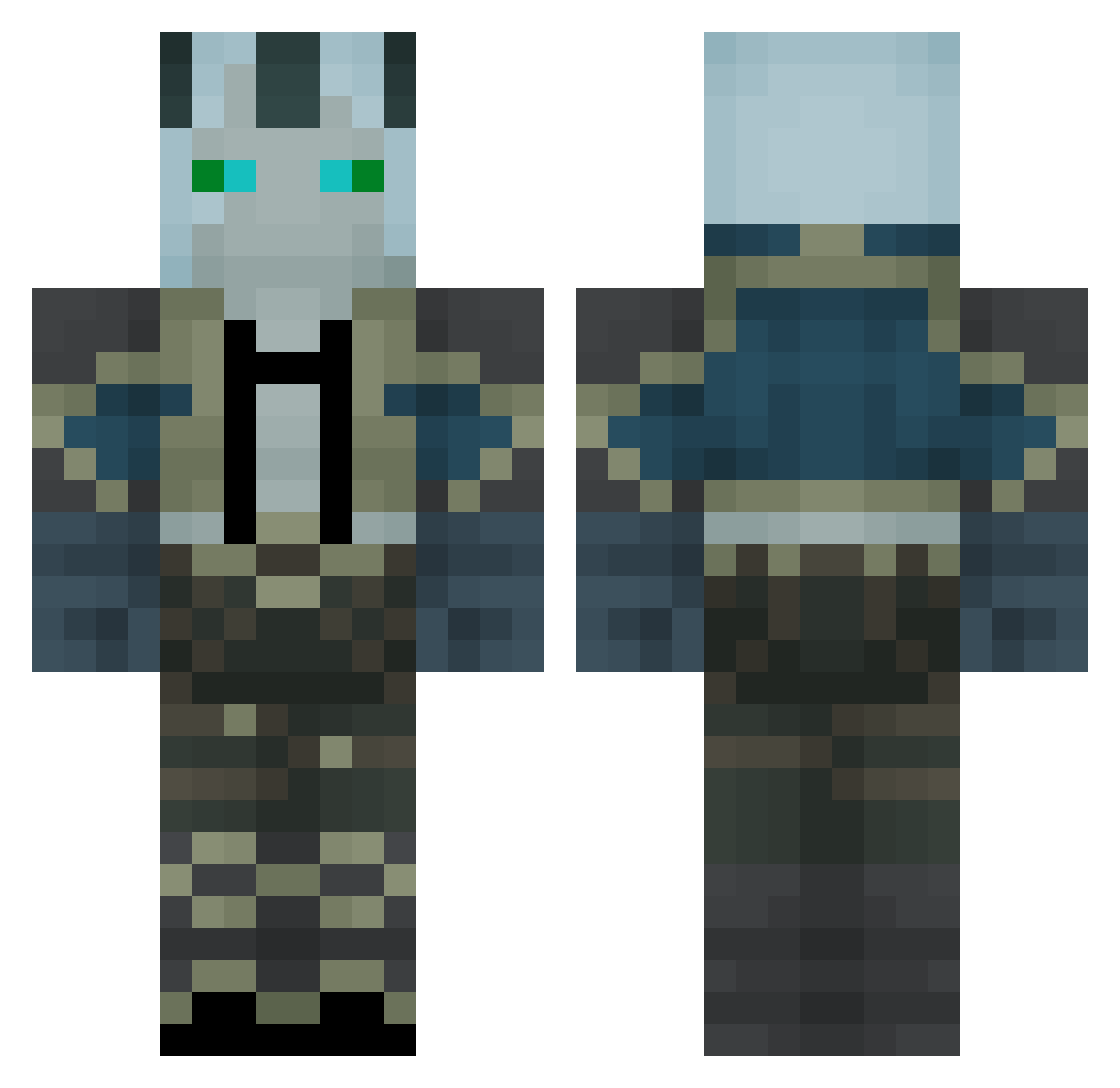 ehovitokkk Minecraft skin, front and back view