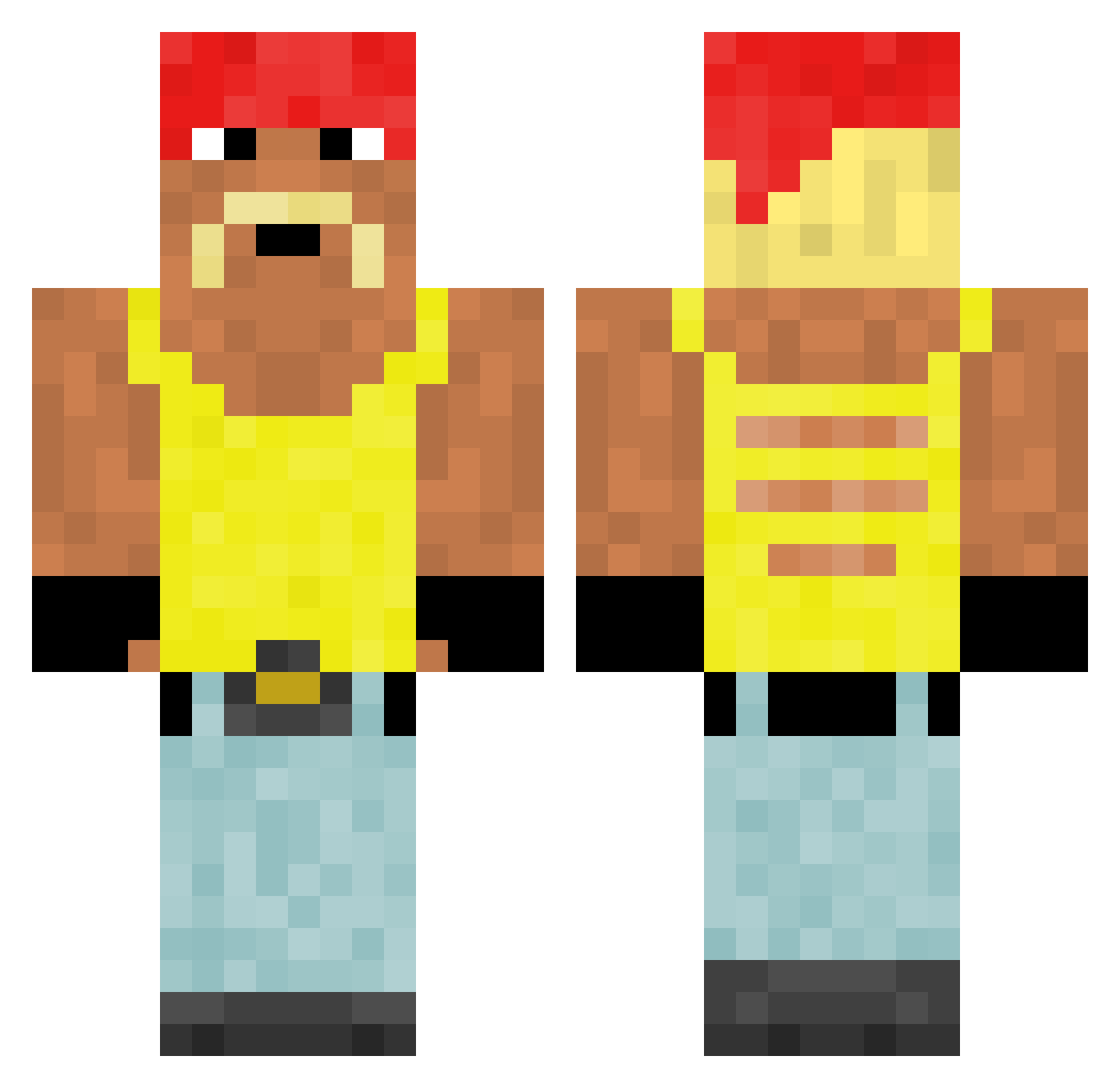 NiamhsBoyfriend Minecraft skin, front and back view
