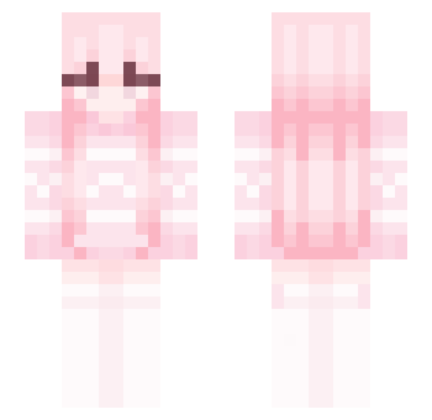 YareALiraS Minecraft skin, front and back view