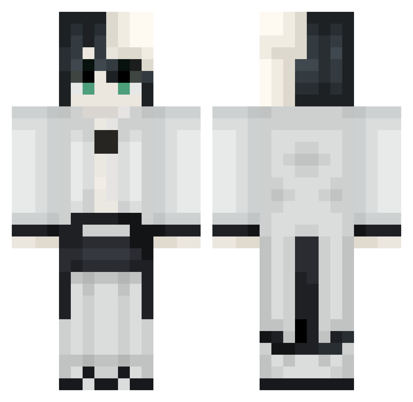 taorot Minecraft skin, front and back view