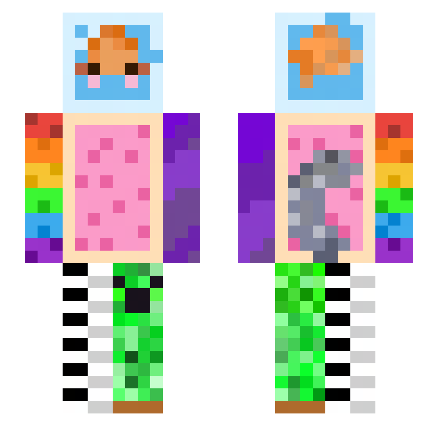 Maxi_King2 Minecraft skin, front and back view