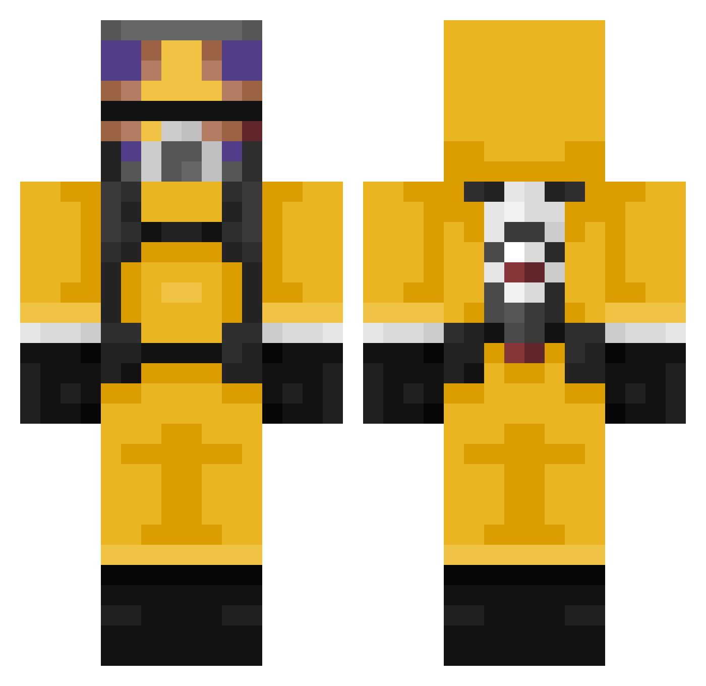 Marty_9018 Minecraft skin, front and back view