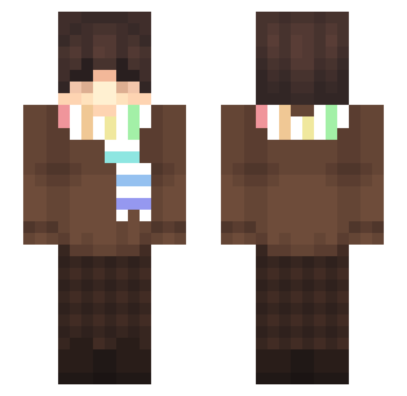 So_phiee Minecraft skin, front and back view