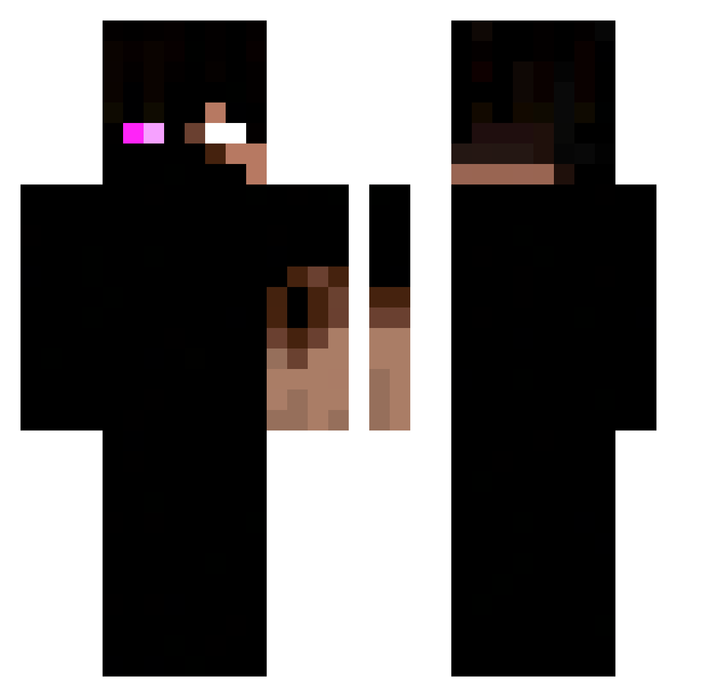 PePPer544 Minecraft skin, front and back view