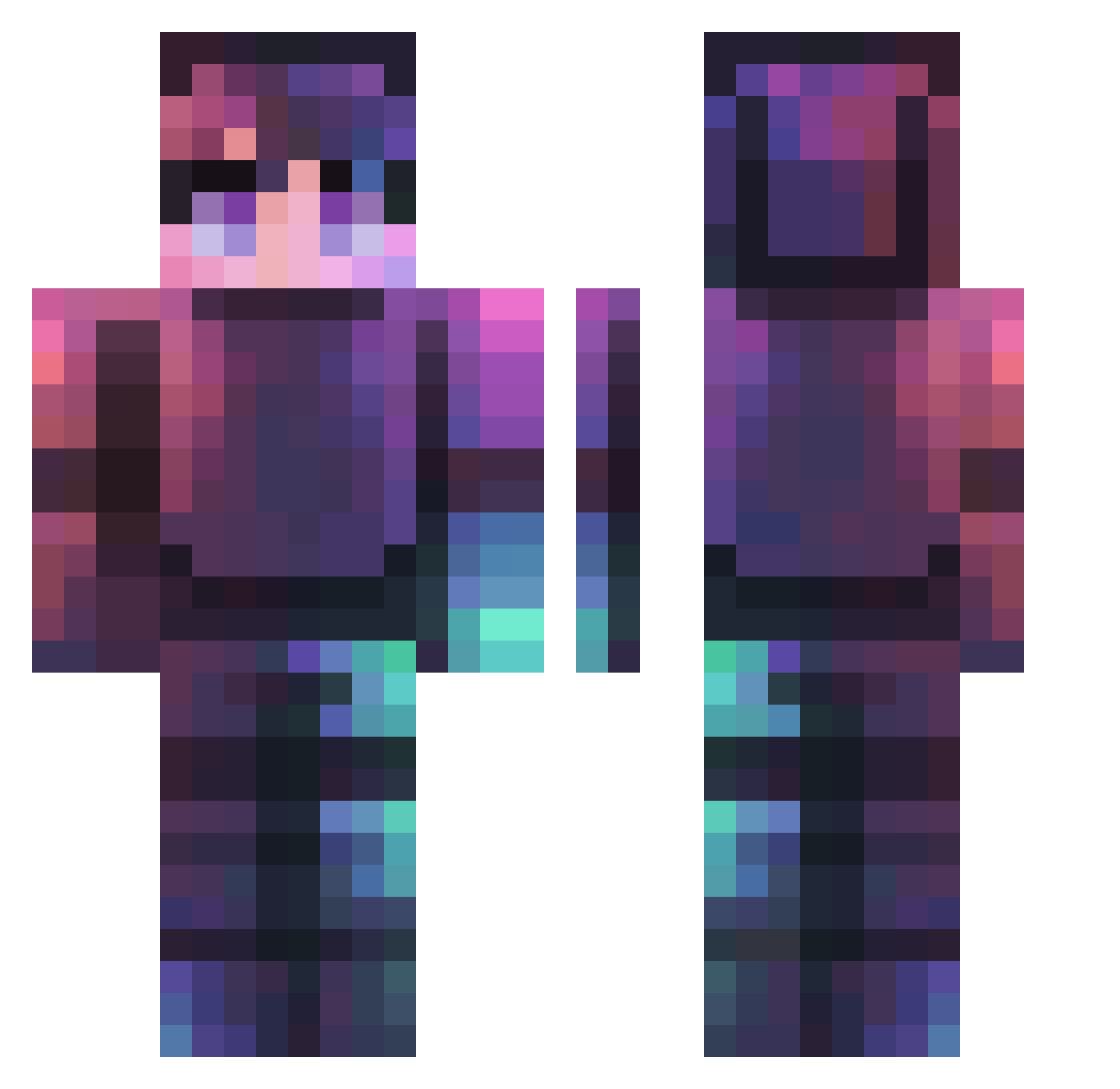 emil123455 Minecraft skin, front and back view