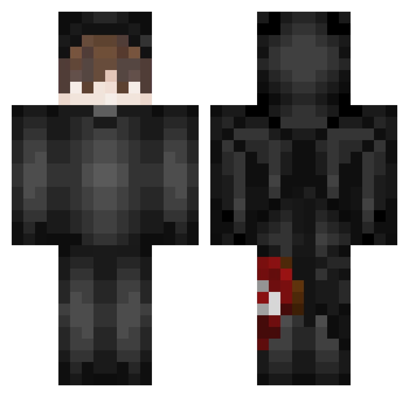 ShortBoi_Neo Minecraft skin, front and back view