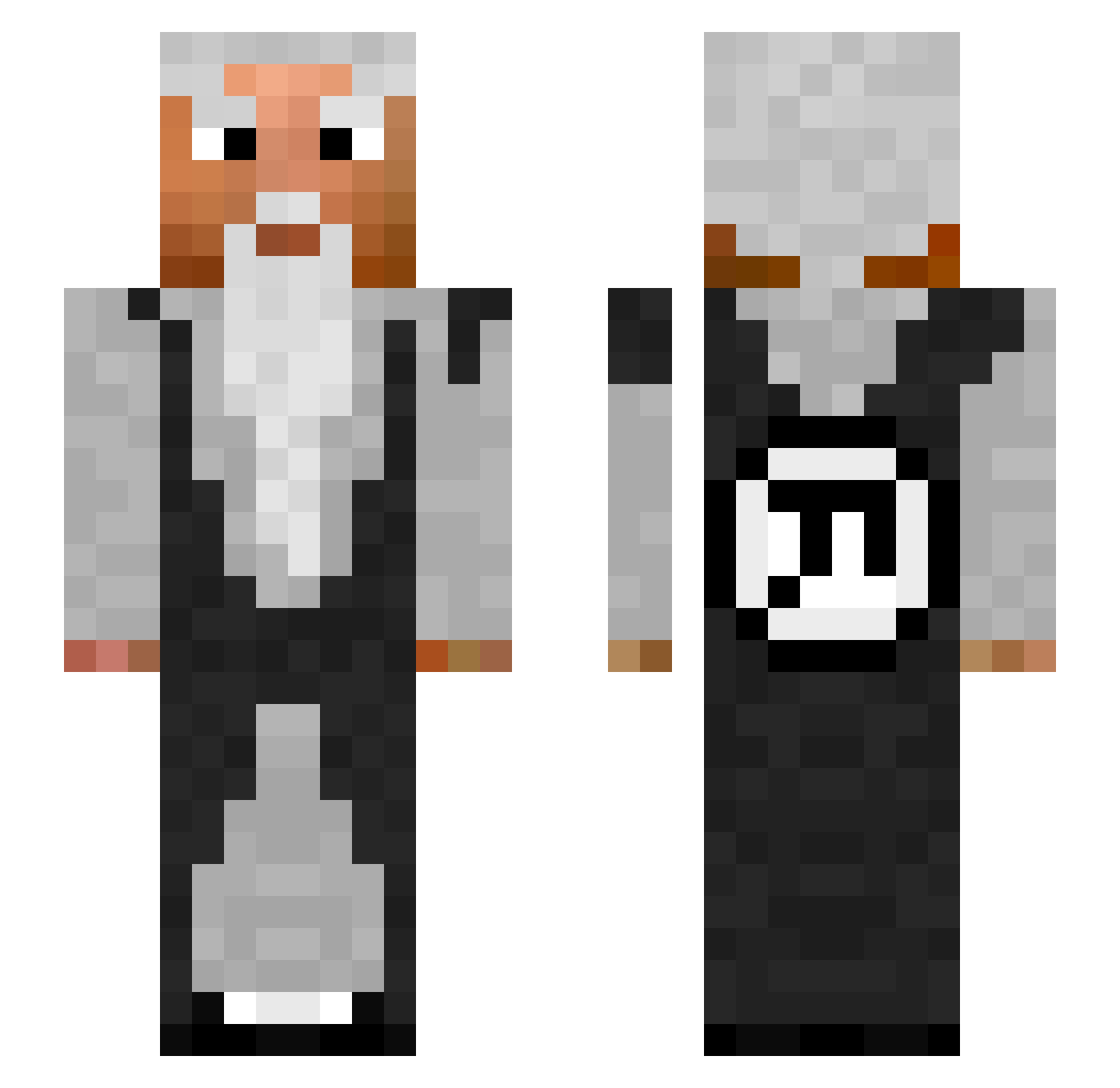 femboypleaser09 Minecraft skin, front and back view
