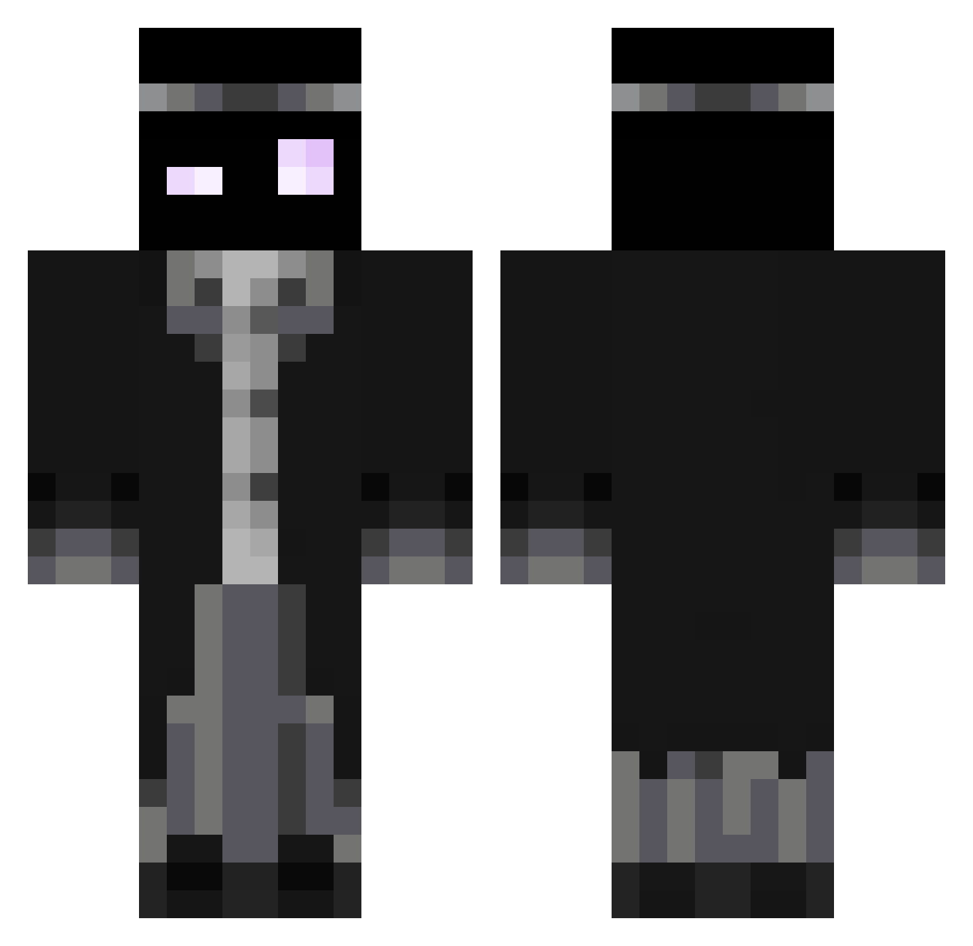 twex2121 Minecraft skin, front and back view