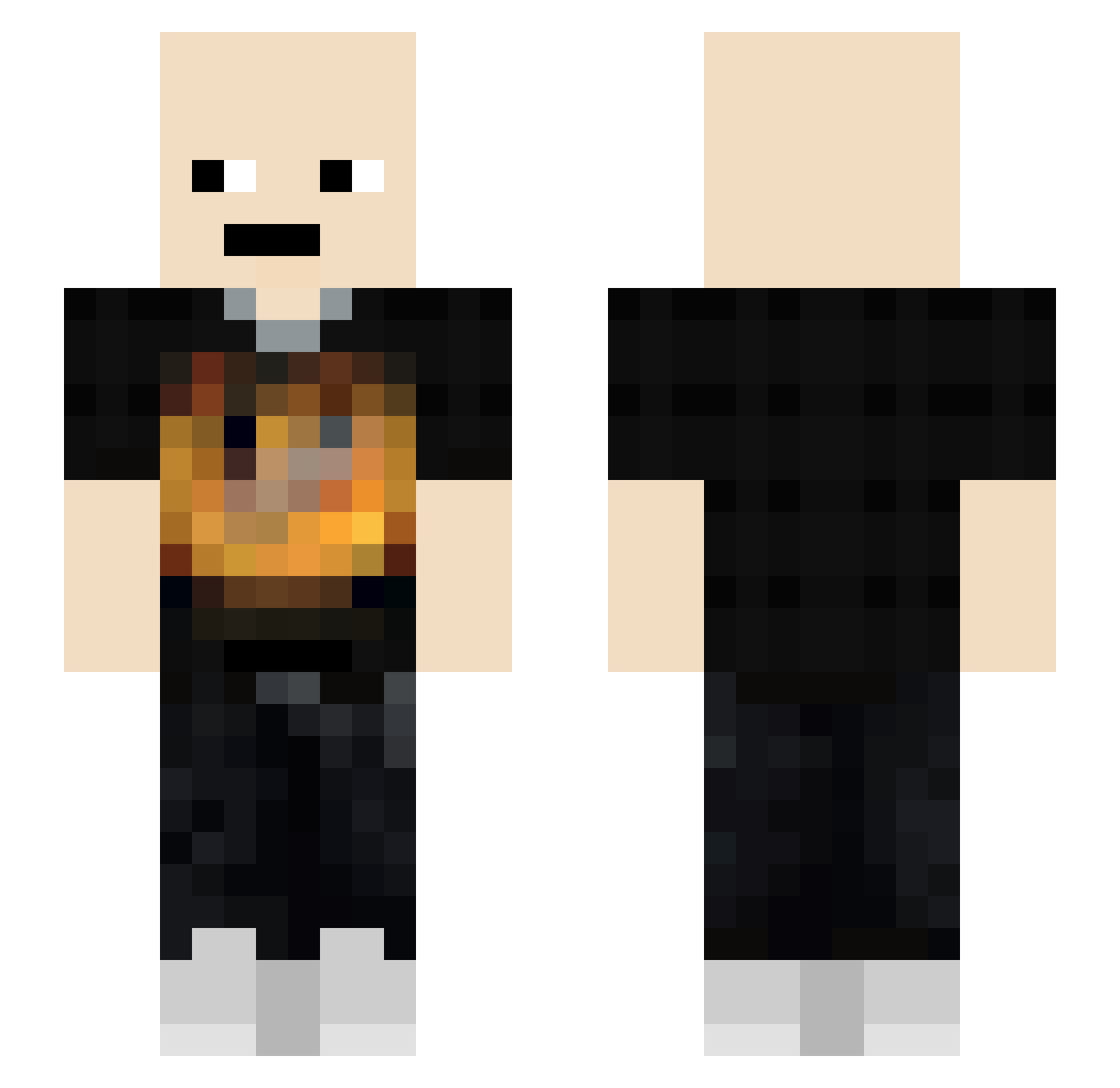 KotFresser77 Minecraft skin, front and back view
