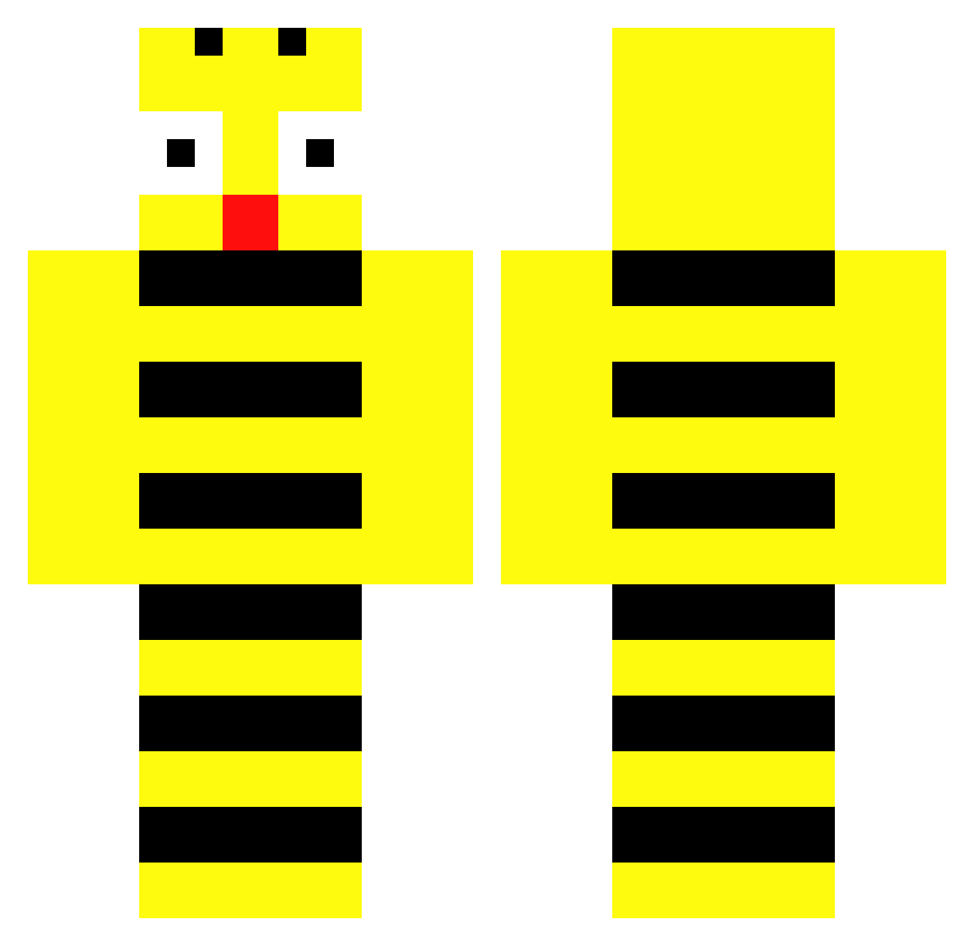 wonchan1224 Minecraft skin, front and back view