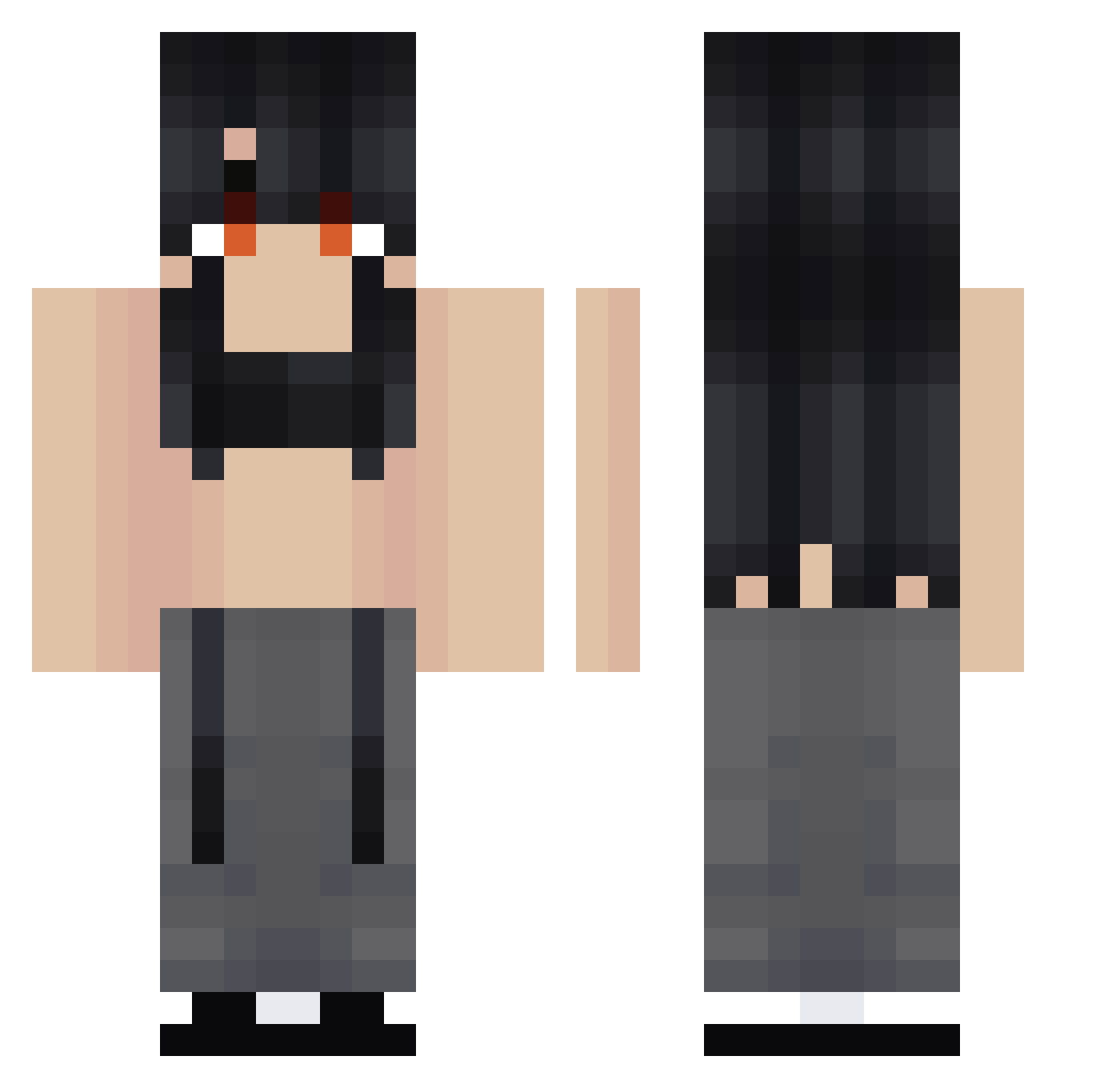 surathat Minecraft skin, front and back view